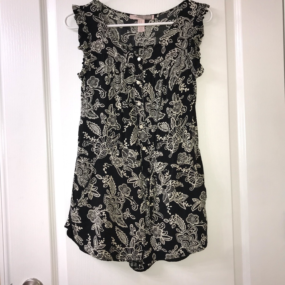 Forever 21 button up paisley romper